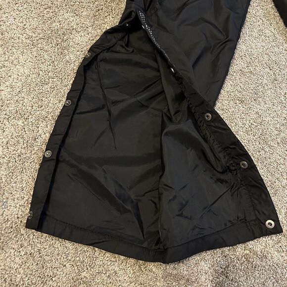 Vintage Adidas Break Away Pants Black Side Snap Warm Up Track Sweatpants 90s L - Picture 5 of 9